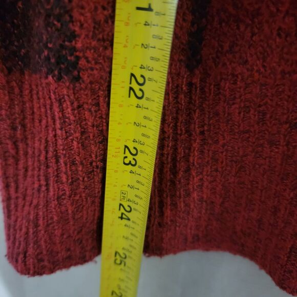 Red Plaid Ugly CHRISTMAS Sweater Merry And Bright Size XL Mistletoe Soft Warm - Picture 6 of 8